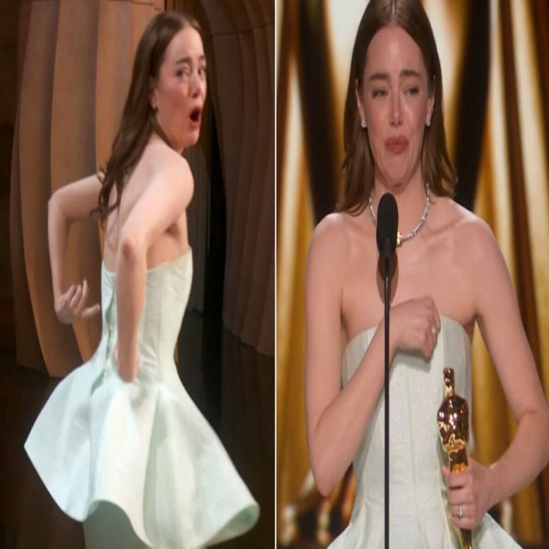 Emma Stone Continues to Joke About Her 2024 Oscars Wardrobe Malfunction